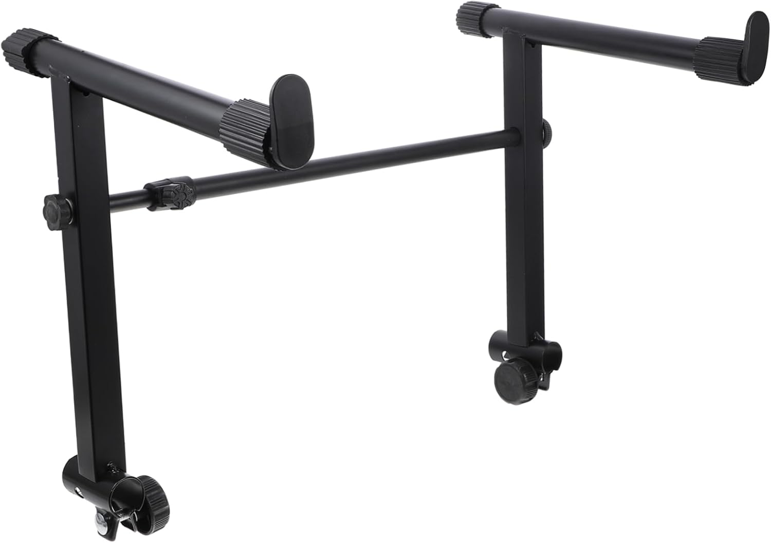 Electronic Organ Stand Rack Height Keyboard Stand Pads for Stability Heavy-duty Construction Design for for Stage Use Black