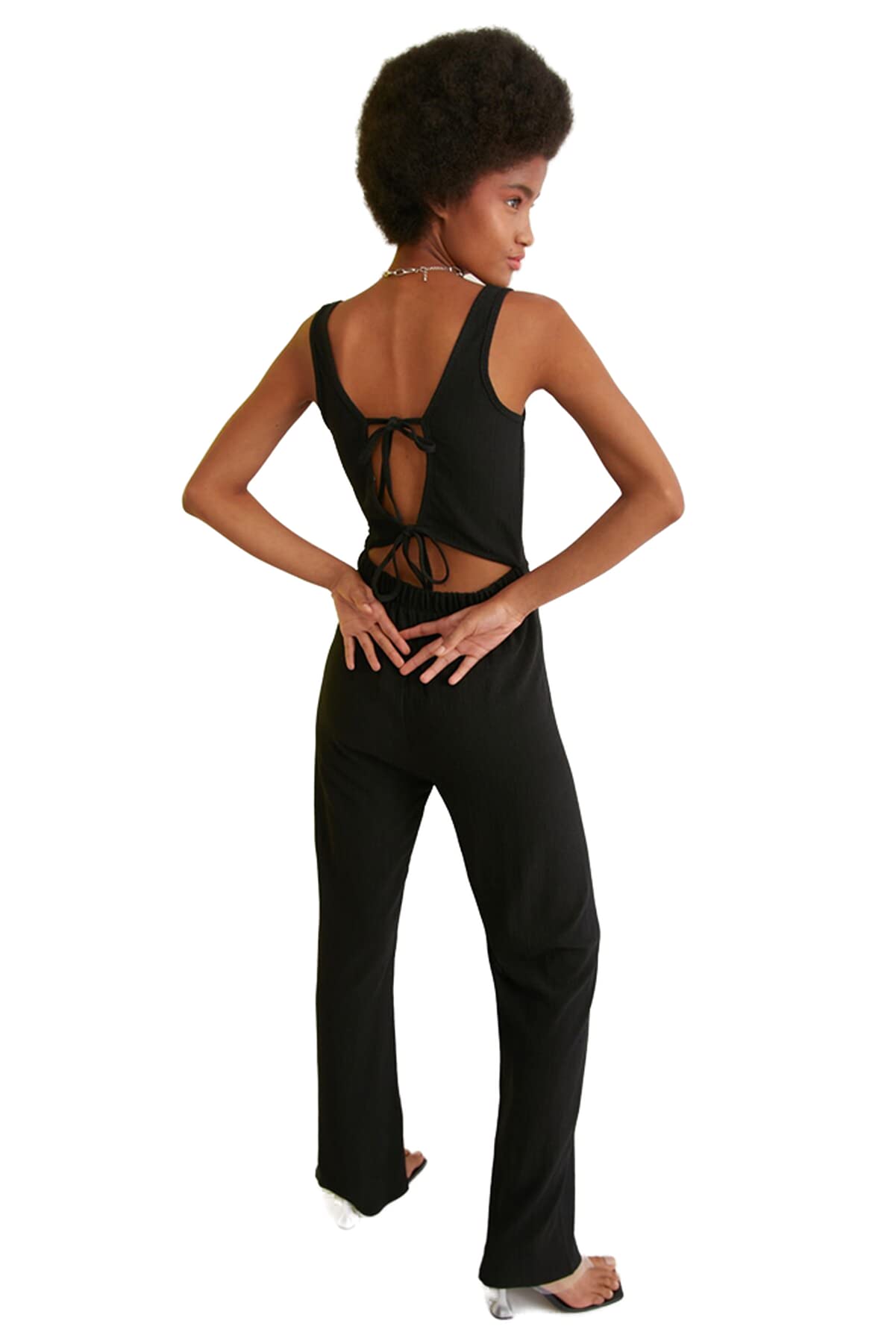 Trendyol Woman Plain Middle Knit Jumpsuit