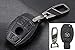 AndyGo Smart 3button Leather Key Cover Bag Fob Shell Car Key Cases Fit for Mercedes Benz W203 W205 W210 W211 W212 W124 Accessories Black