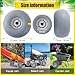 Lenwen 2 Pack PU Beach Balloon Wheels, 12 Inch Beach Cart Tires Replacement Big Sand Wheels with 1 Air Pump for Kayak, Canoe Cart, Rolling Walker, Wheelchair and Boat