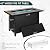 45 inch Gas Fire Pit Table, Patio Outdoor Propane Fire Pits with Removable Lid & Waterproof Cover, 50000 BTU with Lava Rock and Alumium Frame Tables for Patio Garden(Black)