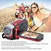 Yosoo Health Gear Handkamera-Camcorder, 1080P 4K, 48MP, 16x Digitalzoom, 2,7-Zoll-TFT-LCD-Drehbildsc... Rot