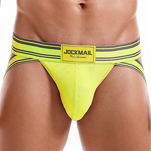 JOCKMAIL 3PCS/Pack Jockstrap Athletic Supporters for Men Jock Strap Male Underwear for Gym Men's Thong Underwear Sport3