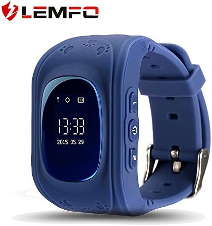قیمت و خرید LEMFO Q50 Smart Watch ساعت GPS Smartwatch تلفن Anti Lost SOS  Call Children Finder Fitness Tracker WristWatch دستبند کنترل والدین برای  iOS Android (آبی) برند LEMFO | مالتینا