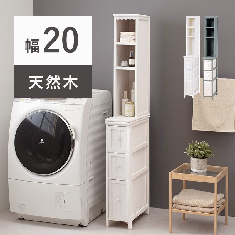 ♪気になるスキマがピッタリ埋る♪スリムキャビネット♪ Amazon.co.jp: torobi 木製 スリムキャビネット 【幅20cm 高さ160cm