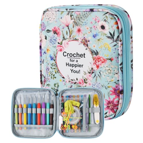 Crochet Hook Case,Portable Zipper Storage...