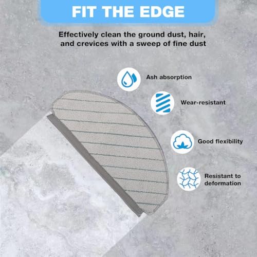 Image of Replacement Mop Pads Compatible with Ecovacs DEEBOT N20, N30 and N30 Plus, Microfibre Cleaning Cloth, Pack of 2