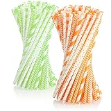 BUENO PARA EL MEDIO AMBIENTE: Los tubos de papel para beber son aptos para alimentos y reciclables. ¡Una alternativa inteligente a las pajitas de plástico convencionales!