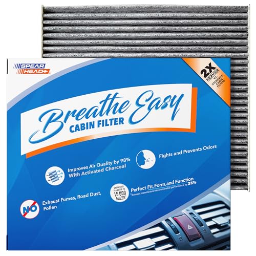 Image of Spearhead Odor Defense Breathe Easy AC & Heater Cabin Filter | Fits Select 2008-21 Chevrolet, GMC, Hyundai, Kia, Saturn Like OEM | Up to 25% Longer Lasting w /Activated Carbon (BE-819)