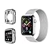 Produktbild Kompatibel mit de Smart Watch Armband mit 42mm 44mm, Kompatibel Armband mit Watch Series 5/4/3/2/1 | Weiche TPU-Schutzhülle Rundum, Kompatibel mit Smart Watch Series 5/4 Hülle 44mm (Silber)
