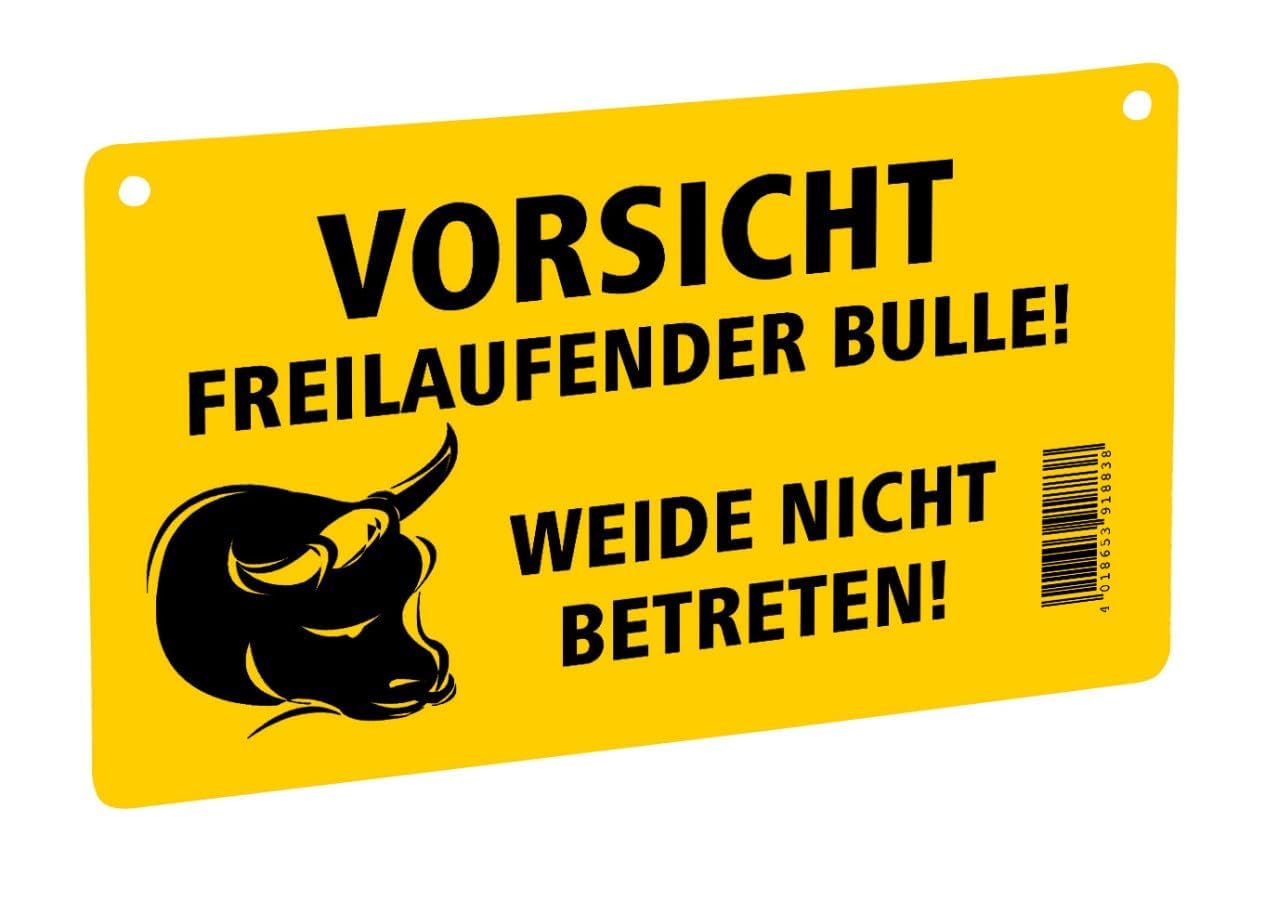 Kerbl Warnschild Warnschild, einseitig Freilaufender Bulle 446510
