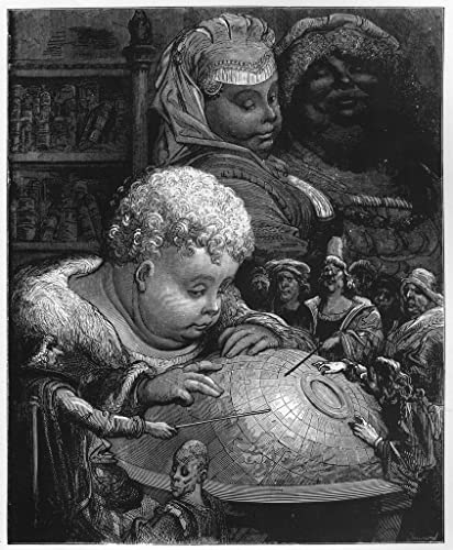 Toile Gargantua Gustave Doré 60x90cm - Habillez Vos Murs Vides avec une Peinture d'Art