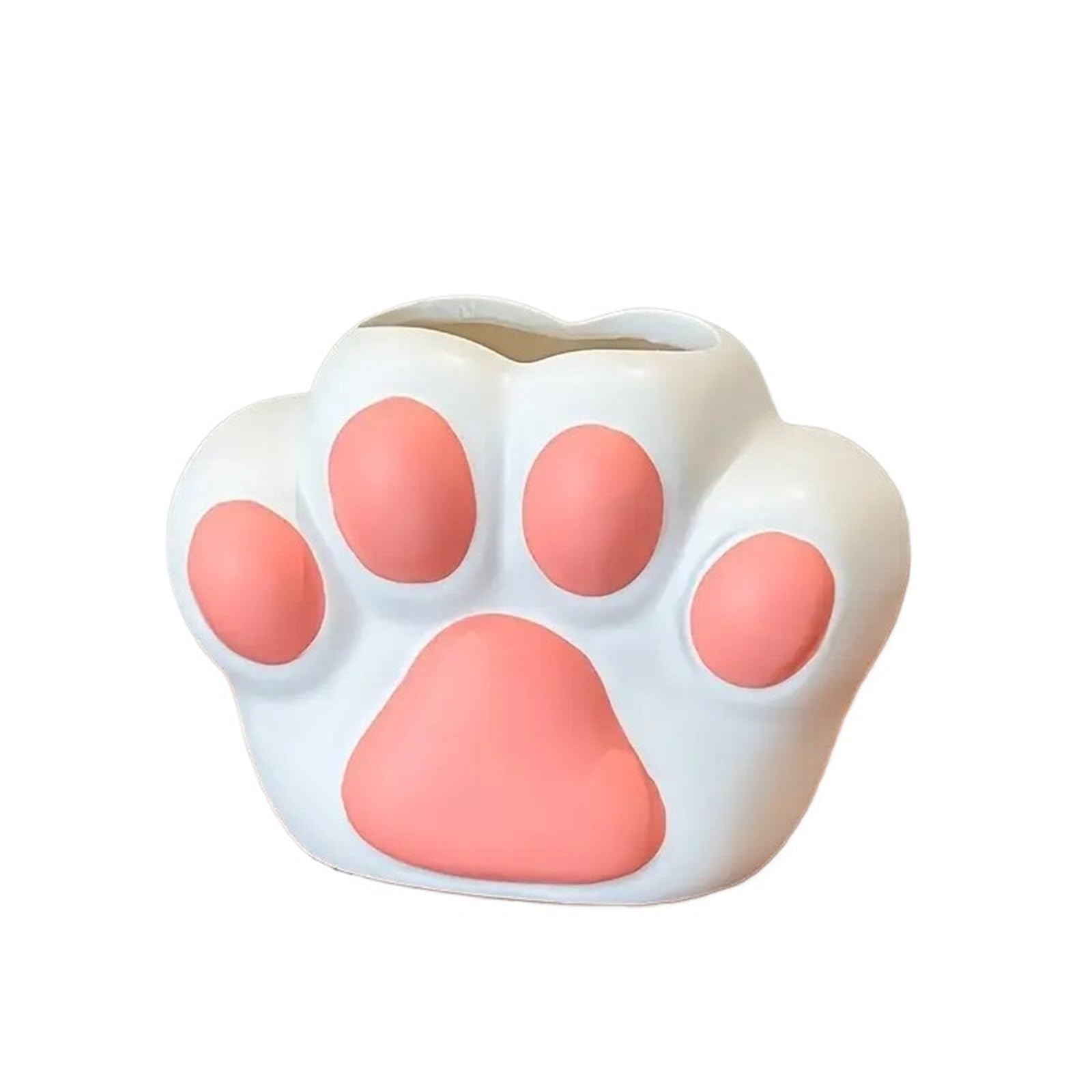 Geometric Vases Creative Cute Cat Paw Vase Desktop Decoration Flower Arrangement Living Room Tv Cabinet Porch Dining Table Tulip(Color2)