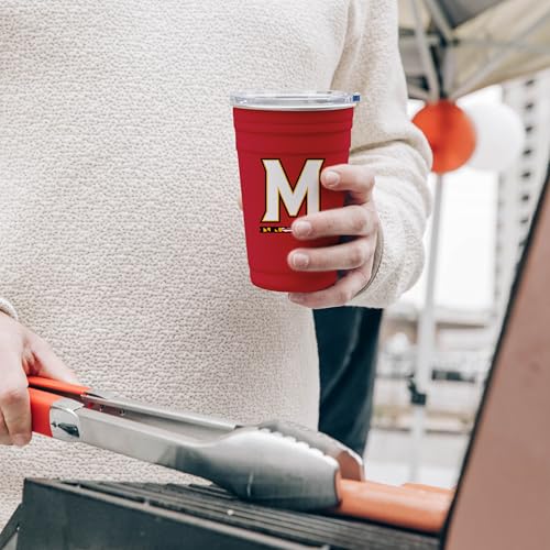 Image of Logo Brands NCAA 22 oz Stainless Steel Tailgate Cup -Double Wall Vacuum-Sealed Durable For Hot & Cold Drinks, Perfect for Gameday & Tailgating