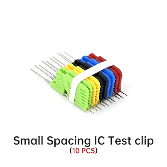 Set Universal Chip Micro IC Clamp SOP SOIC TSOP MSOP SSOP SMD IC Test Clip Socket Adpter Programmer for Logic Analyzer Shielded Wire Adapter Board (OCDL16 x1-Wire x4)