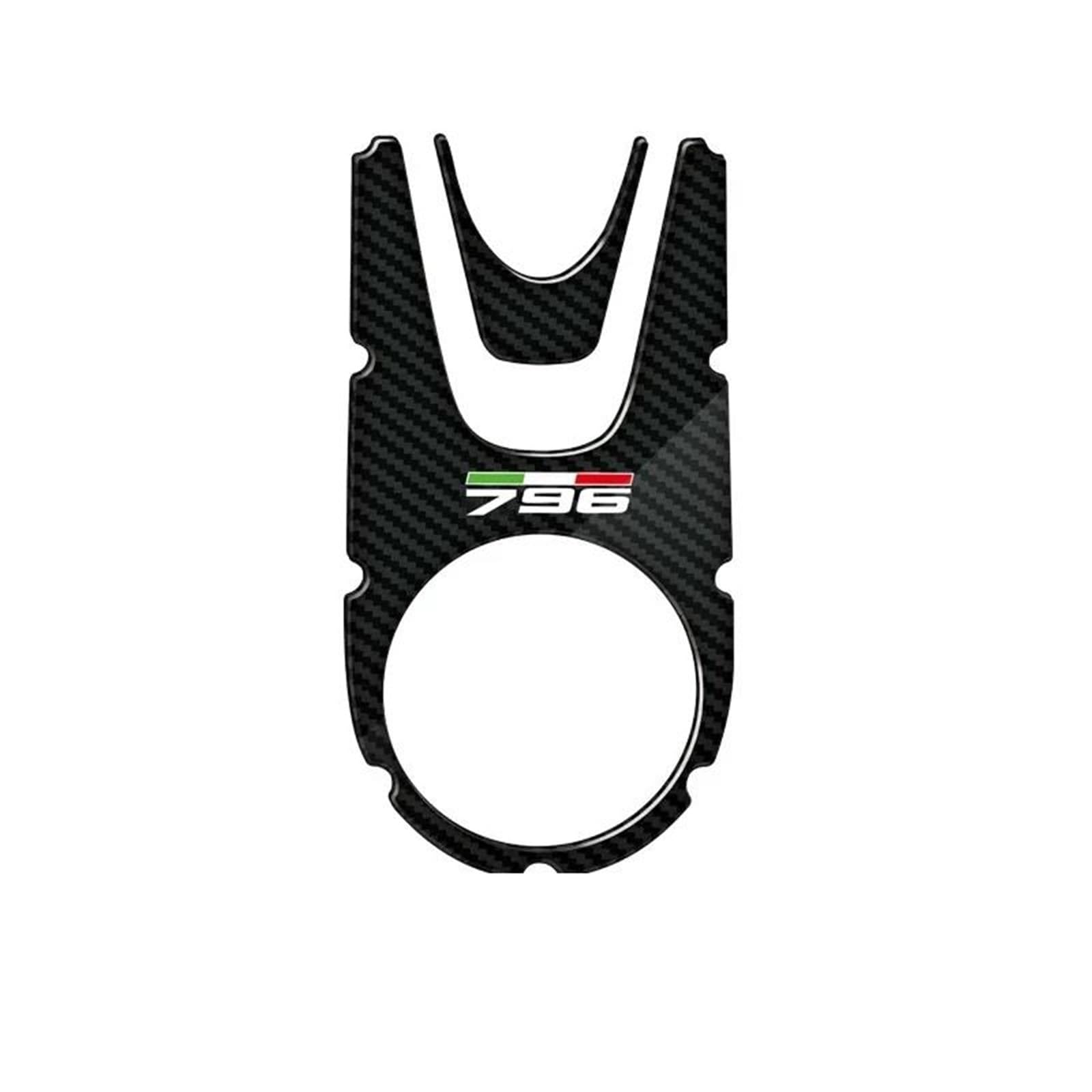 Carbon-Look Motorcycle Gas Cap Sticker Tank Pad for Ducati for Monster 696 796 821 1100 1200 for Diavel Streetfighter(Color3)