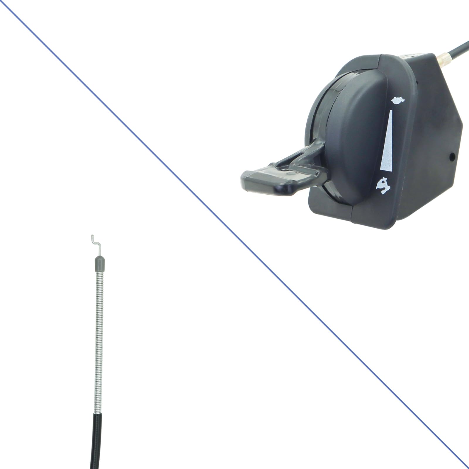 XT1 Câble d'accélérateur compatible avec Cub Cadet 946-05098C Câble Choke XT1-LT46, XT1-LT50, XT1-GT50, XT1-GT54, XT1-ST54, XT2-LX50, XT2-ST54, XT2-LT54, XT1-LX46 KH Tracteur Remplace # 94 6-05098A
