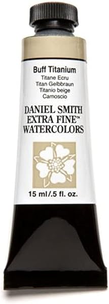 Daniel Smith 284600009 Extra Fine Watercolor 15ml Paint Tube, Buff Titanium, 0.5 Fl Oz (Pack of 1) - 1