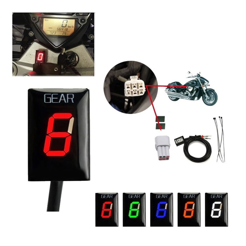 Motorrad-Ganganzeige 1-6 Getriebe Display Für Intruder VZR1800 VZR 1800 M1800R 2006-2010 EFI