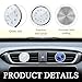 Gasedin 2 PCS Car Clock, Mini Luminous Pointer Clock Stick on Automotive Dashboard, Self Adhesive Round Clocks Watch Universal for Most Vehicles, Decorative Car Accessories (Blue+White)