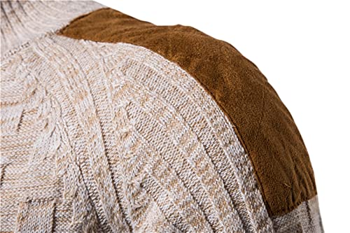 Masculino Botão Botado Pulôver Oversized Super Sweater Suéteres Masculinos (Color : 1, Size : Grande