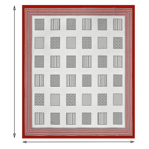 Image of Decor King Size Cotton Bedsheet | 300 TC | 100% Cotton Flatsheet King Size with Two Pillow Covers | (254 * 274 cm, Rusty Orange)