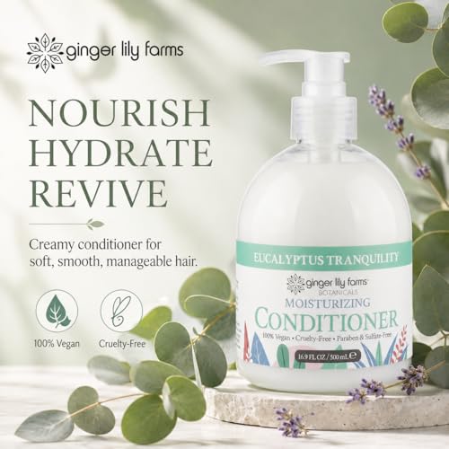 Image of Ginger Lily Farms Botanicals Conditioner, 16.9oz /6pk, Eucalyptus
