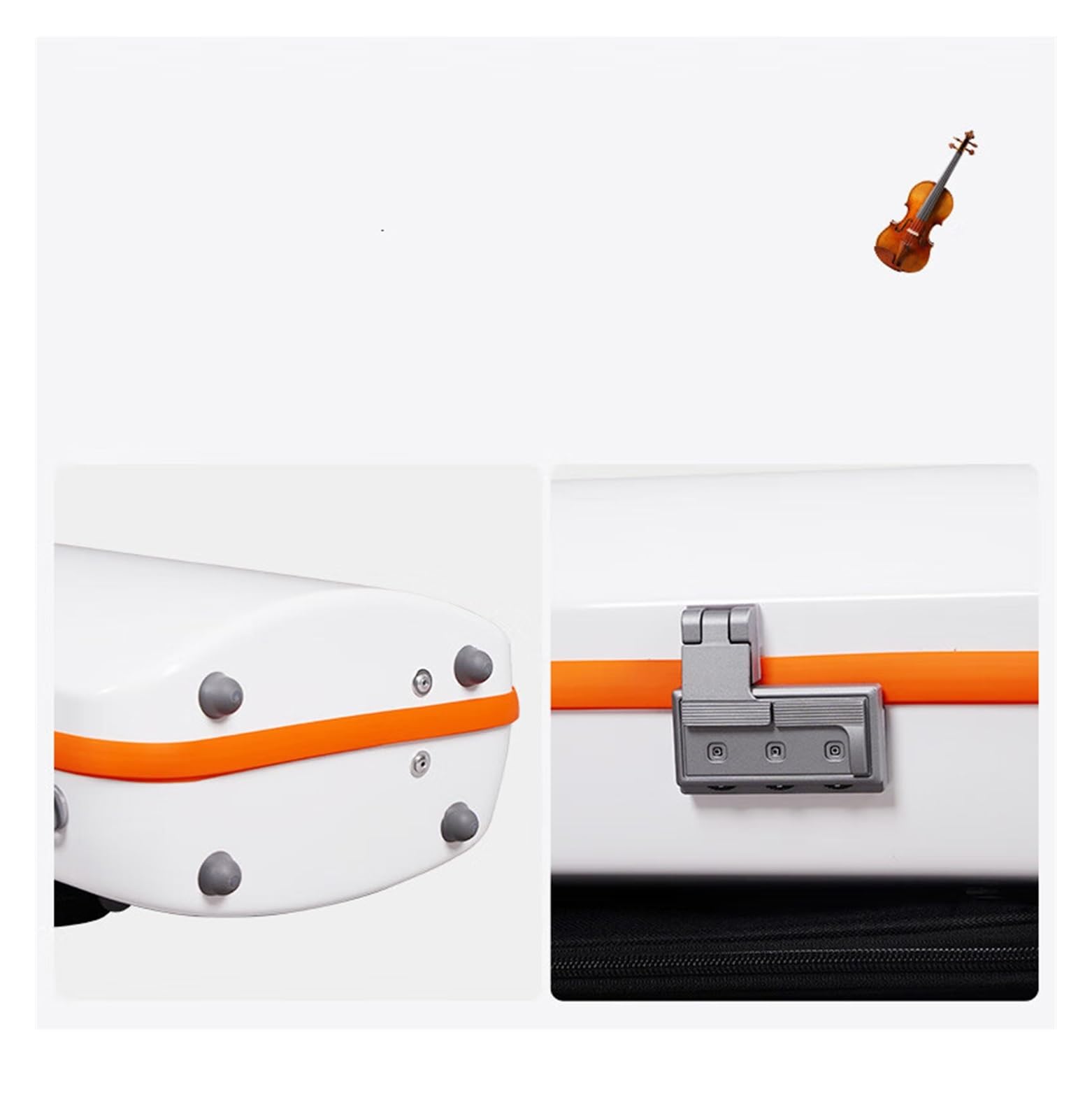 カーボンファイバー製　バイオリンケース ホワイト　4/4サイズ Amazon | カーボンファイバー製 4/4 大人用バイオリンケース 耐