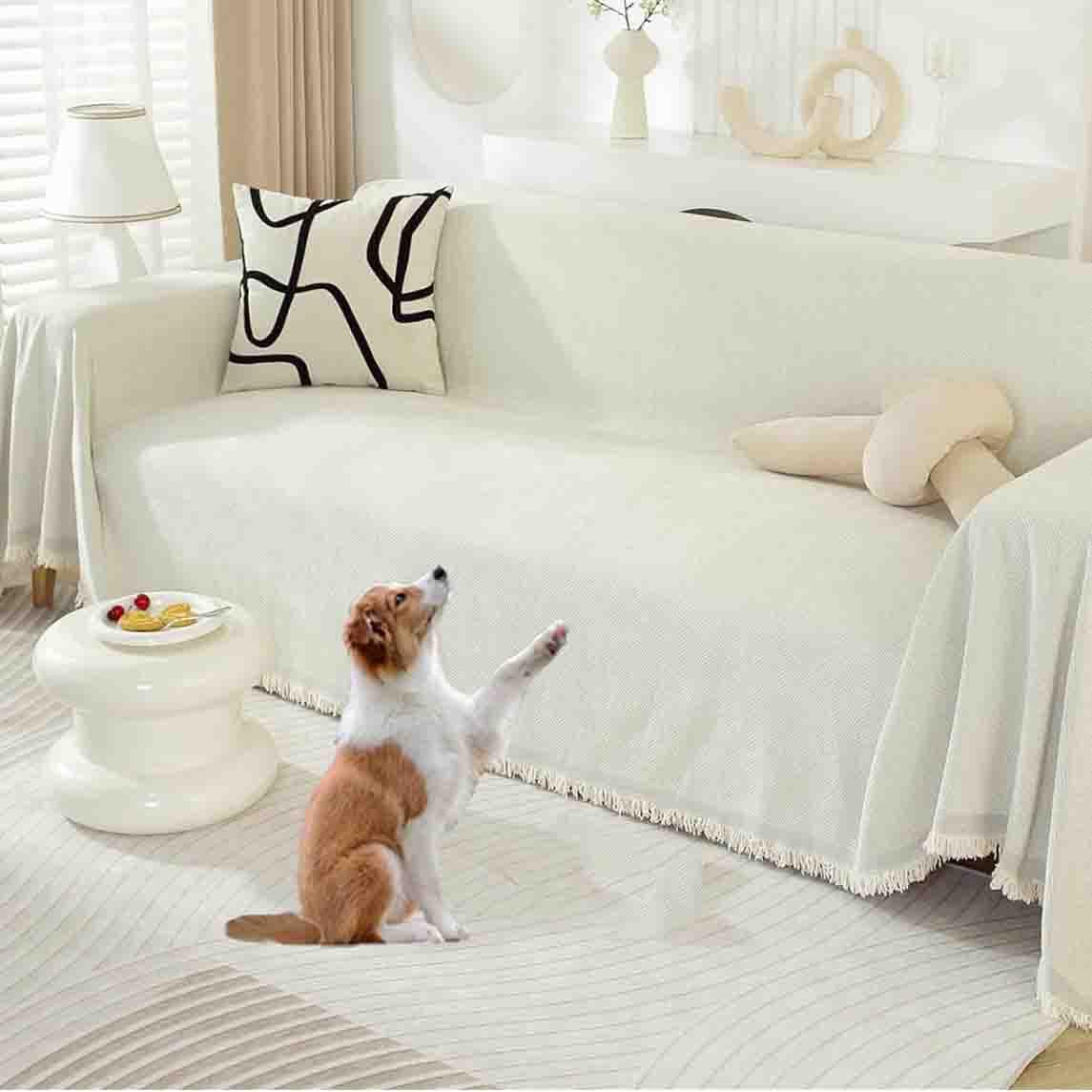 MXCZFC Extra Large Throws for Settees 4 Seater, Chenille Sofa Throws Large 3 Seater, Throws for Sofas Large, Non Slip Sofa Throws Settee Throws for Couch, Armchair and Bed