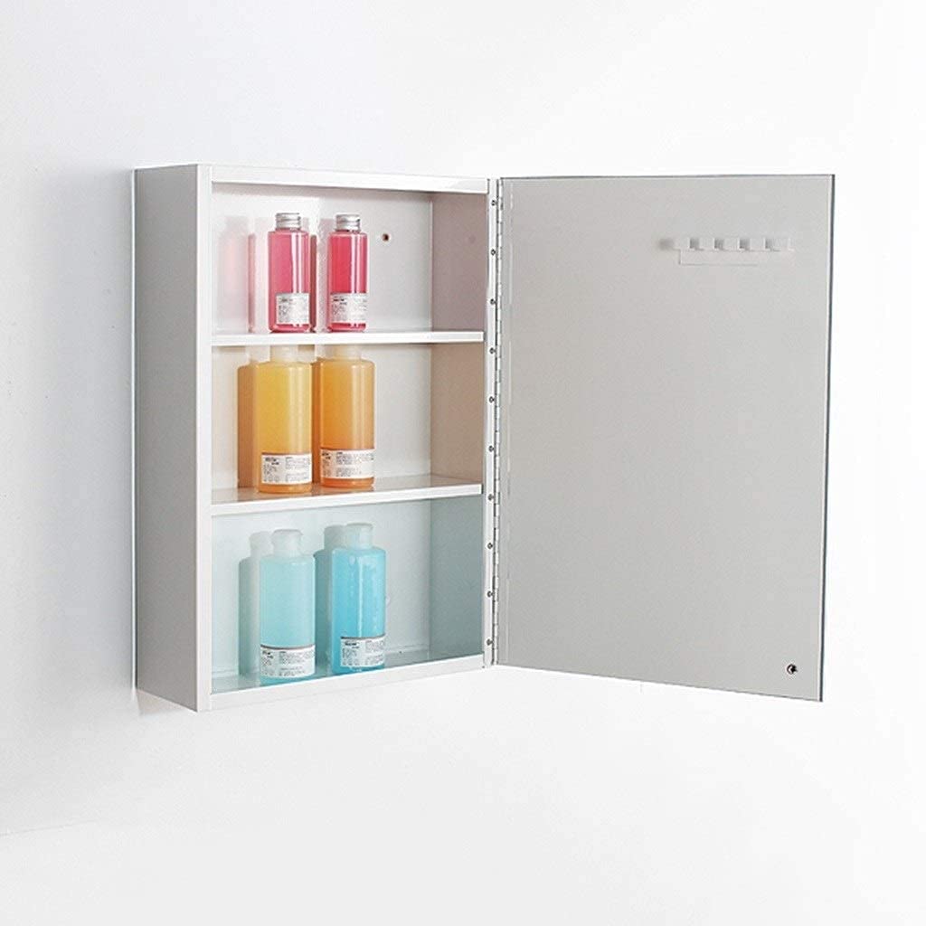mobiletto del Bagno,Armadietto da Parete per Il Bagno, Armadietto da Bagno Montato a Parete per la casa o l'hotel, Specchio da Parete per Il Bagno, Specchio cosmetico a Parete con armadietto