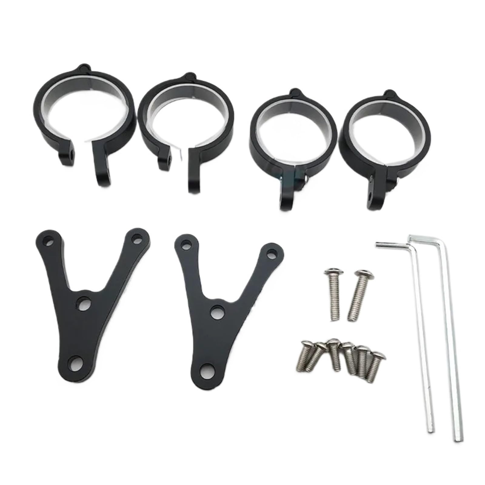 Universal Motorcycle7 Inch Headlight Housing Both Sides Bracket 7 Mounting Adjustable headlamp Bracket(1 Set Bracket)