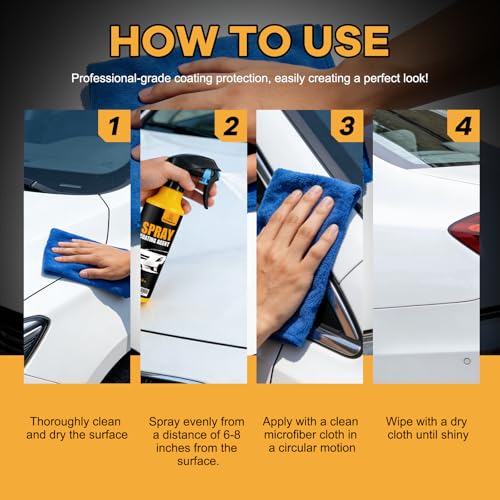 Kit de Spray Cerámico Nano Hidrofóbico 300ml para Autos miniatura 6