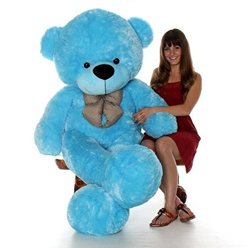Soft Toy Teddy Bear 7 Feet for Girl Lovable Huggable Teddy Bear | Plushie Soft Toys for Kids | Plush Soft Toys for Baby Boys and Girls Kids - Teddy | Birthday & Valentine Gift (Blue)