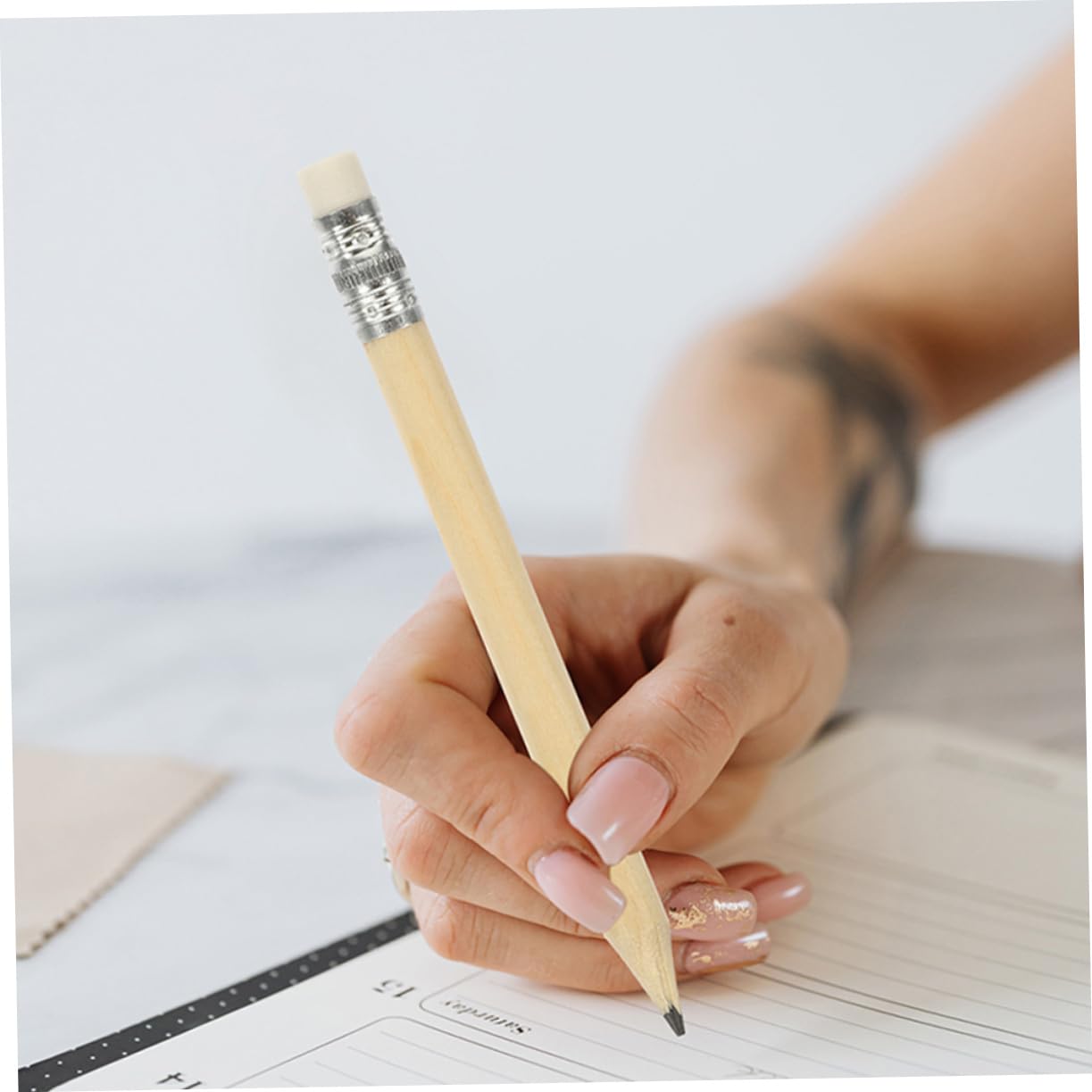 Artibetter 5 Sätze Runder Bleistift Kleine Kurze Schreibstifte Für Halbbleistifte Kleine Schreibstifte Künstlerstifte Graphitfarbe Nicht Spitzbare Bleistifte 100 Stück * 5