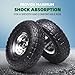 AR-PRO (2 Pack) 4.10/3.50-4 Tire and Wheel, Replacement Pneumatic Tires 10-Inch Wheel with 5/8
