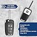 KeylessOption Key Fob Replacement for 2010 2011 2012 2013 2014 2015 2016 2017 2018 2019 GMC Terrian Buick Encore Chevrolet Impala Sonic Remote, 4-Button OHT01060512, Programming Guide Included