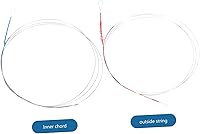 Vista 9 de Totority 6 Sets Erhu Cuerdas Instrumentos musicales sitar laúd instrumento khaen instrumento musical accesorios erhu instrumento gitarre instrumento