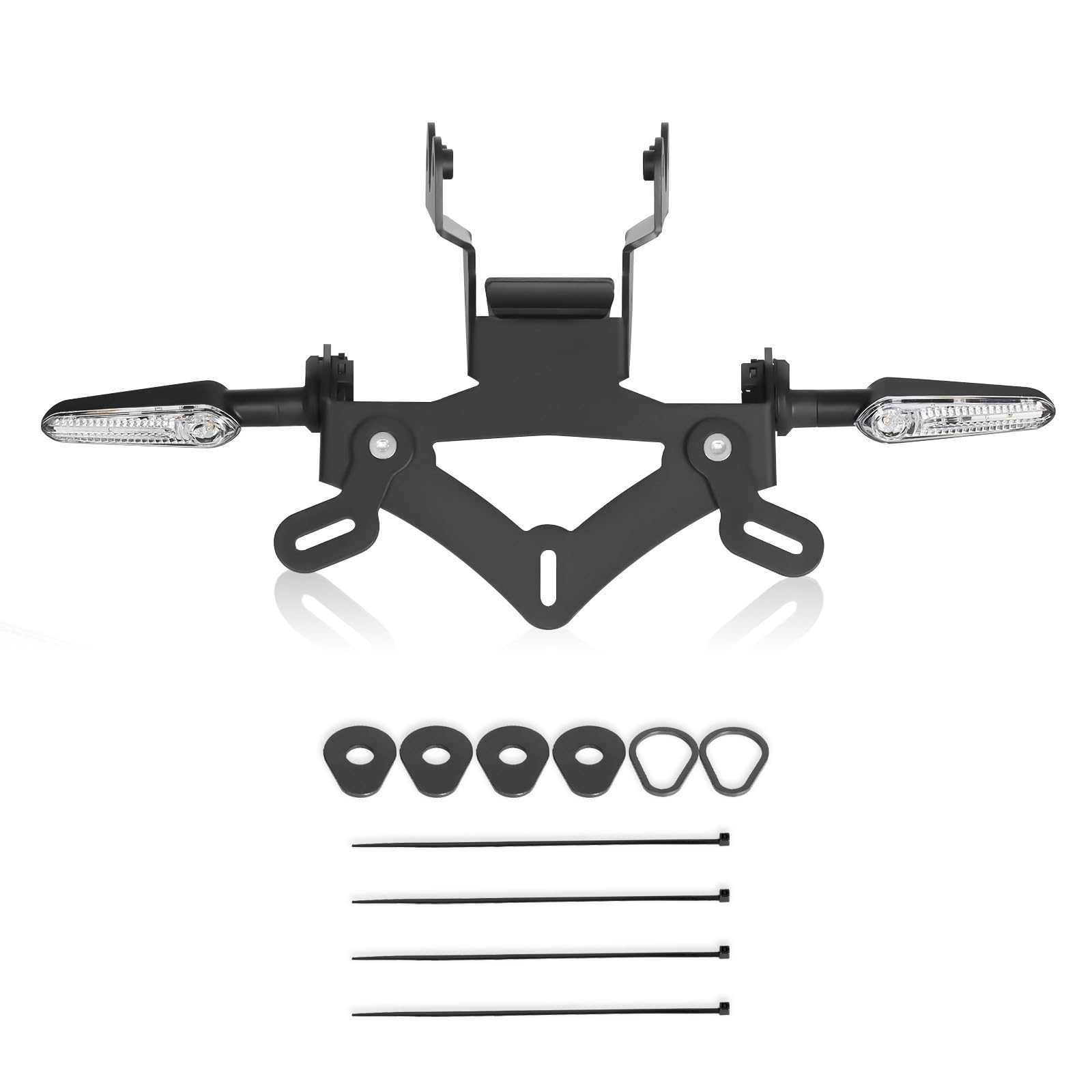 MT09/SP Kennzeichenträger-Set passend für MT 09 2024-2025,MT09 SP 2024-2025 Heckumbausatz inkl. LED Blinker, Kennzeichenbeleuchtung&Heckkotflügel-Entferner, Verkleidung,Heckaufräumfunktion (Transp.)