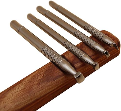 Herramienta de estampado de cuero 304 de acero inoxidable profesional, herramientas de sello de borde de cuero, perforación, bricolaje LeatherCrafts