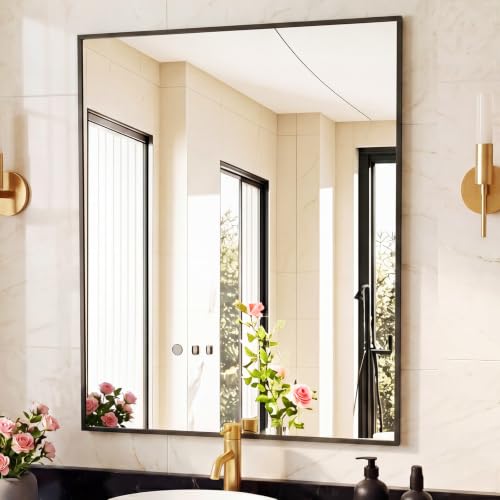 Image of Sweetcrispy Bathroom Mirror, 30 inch x 36 inch Rectangle Wall Mount Mirrors