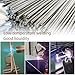 55pcs Aluminum Brazing Rods, Aluminum Welding Rods, 0.08''x13'' Low Temperature Easy Melt soldadura de aluminio, Low Temperature Universal Welding Rod No Flux Required