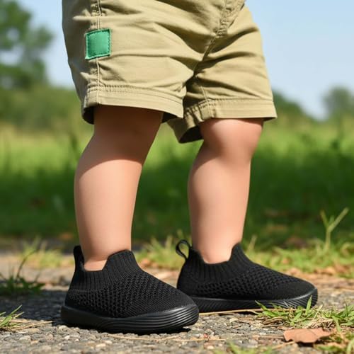 Image of MORENDL Baby Toddler Walking Socks Non-Slip Breathable Unisex Casual Sneakers