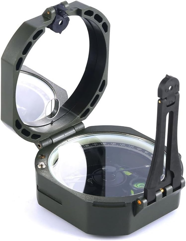 Outdoor Professional Geological Compass Instrument Multi-Functional North Needle Clamshell