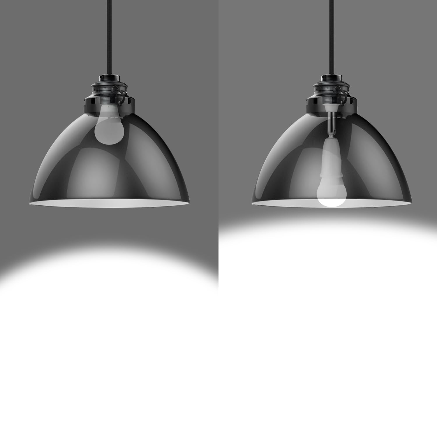 RTNLIT Lot De 2 Adaptateurs D'extension De Douille E26/E27, Réglable Et Flexible, Col De Cygne LED, Convertisseur De Douille 180 Mm