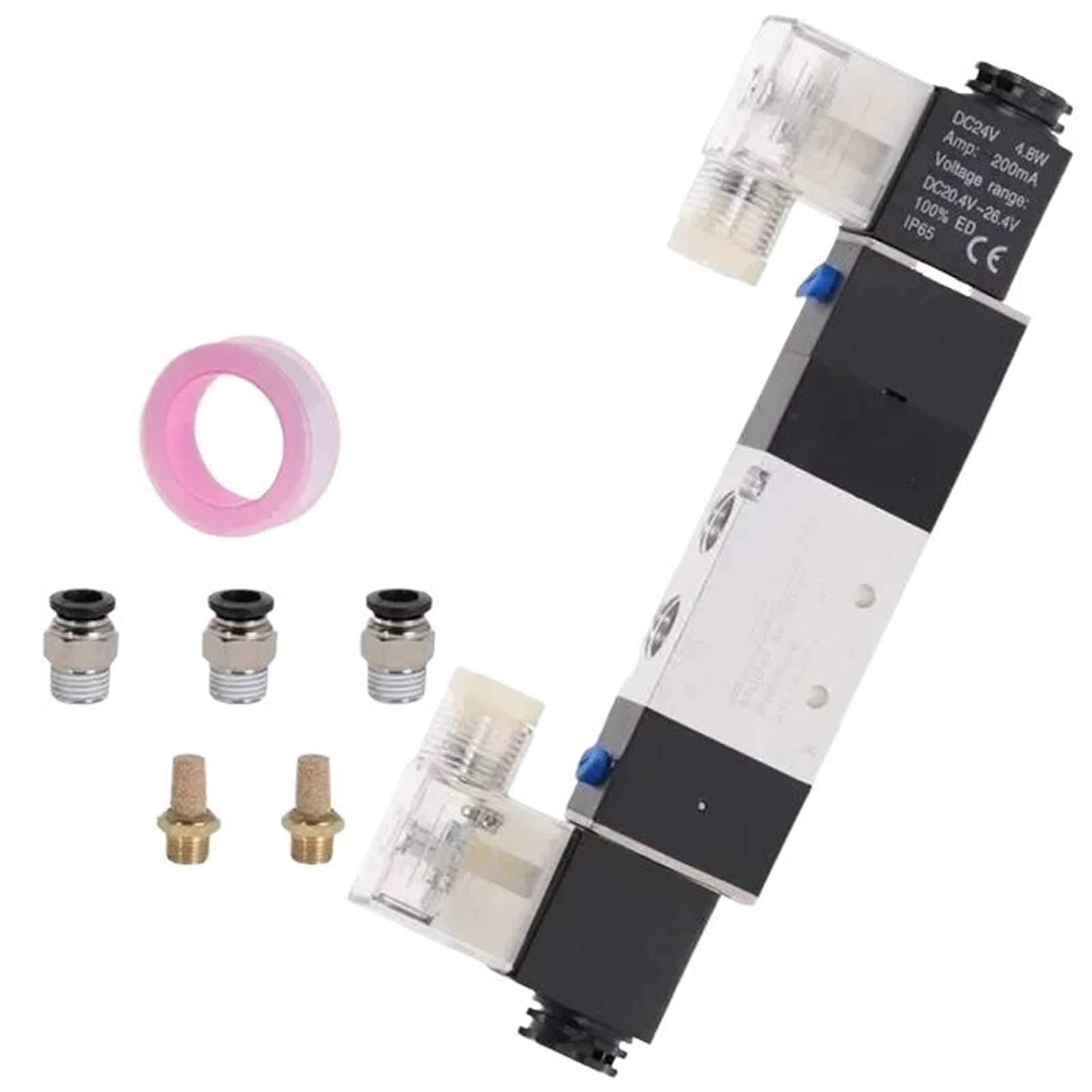 Électrovanne pneumatique 4V230C-08 à 3 positions pour un contrôle précis des vérins d'usine