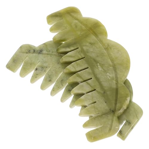 Miniatura 5 de Masajeador de cabeza de jade, 2 piezas de masajeador multifuncional para cuidado de la cabeza y tratamiento de acupunas, peine de cuero cabelludo