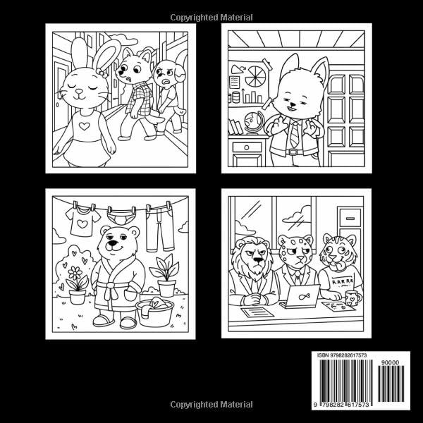 Meme Moments, Silly Parodic Scenes Coloring Book: Funny Cute Animal Pals In Hilarious Situations Of Viral Internet Jokes, Simple & Easy For Adults, Teens image 3
