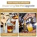 4-Pack Gold Plastic Bottle Syrup Pumps – Fits 750ml / 25.4 oz Bottles – Compatible with Torani & More – IMPORTANT: Will Not Fit Glass Bottles – Coffee Syrup Dispenser