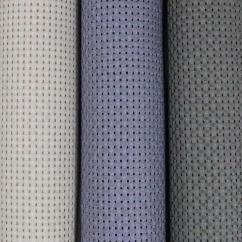 Image of KCS 3 pc of 15 inch x 18 inch(38cmx45cm) 11 Count Cross Stitch Cotton Aida Cloth Needlework Rolled Fabric Box,11CT,Pearl Grey+Light Steel Grey+Medium Grey