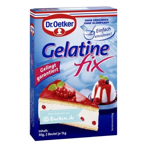 Dr Oetker Gelatine Fix Gelatin 2X 15G Cover